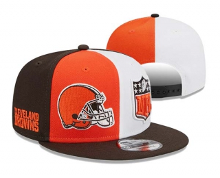 NFL Cleveland Browns New Era Orange Brown 2023 Sideline 9FIFTY Snapback Hat 3020