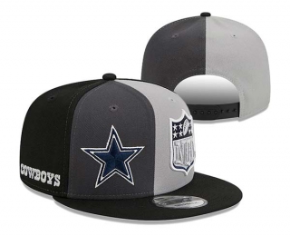 NFL Dallas Cowboys New Era Black Gray 2023 Sideline 9FIFTY Snapback Hat 3080