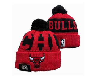 NBA Chicago Bulls New Era Red Beanies Knit Hat 3036