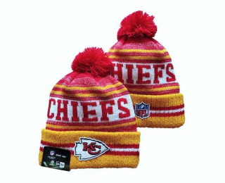 NFL Kansas City Chiefs New Era Gold Red Beanies Knit Hat 3057