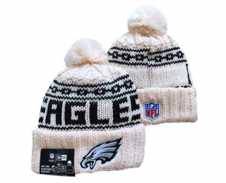 NFL Philadelphia Eagles New Era Cream Beanies Knit Hat 3061