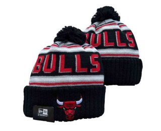 NBA Chicago Bulls New Era Black 2023 Cold Weather Beanies Knit Hat 3037