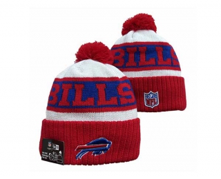 NFL Buffalo Bills New Era Red White 2023 Sideline Beanies Knit Hat 3061