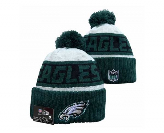 NFL Philadelphia Eagles New Era Midnight Green White 2023 Sideline Beanies Knit Hat 3065