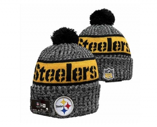 NFL Pittsburgh Steelers New Era Graphite 2023 Sideline Beanies Knit Hat 3058
