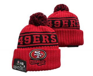 NFL San Francisco 49ers New Era Red 2022 Sideline Beanies Knit Hat 3051