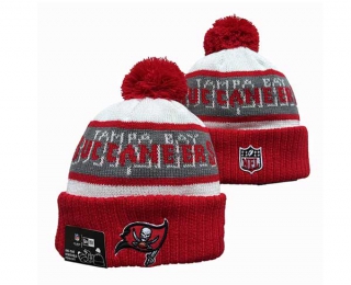 NFL Tampa Bay Buccaneers New Era Red White 2023 Sideline Beanies Knit Hat 3054