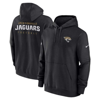 Men's NFL Jacksonville Jaguars Nike Black Sideline Club Fleece Pullover Hoodie