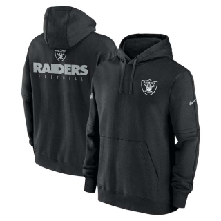 Men's NFL Las Vegas Raiders Nike Black Sideline Club Fleece Pullover Hoodie