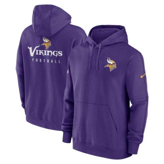 Men's NFL Minnesota Vikings Nike Purple Sideline Club Fleece Pullover Hoodie