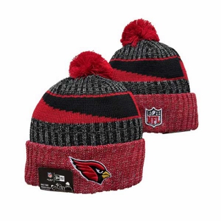 NFL Arizona Cardinals New Era Cardinal Pewter 2023 Cold Weather Pom Beanies Knit Hat 3039