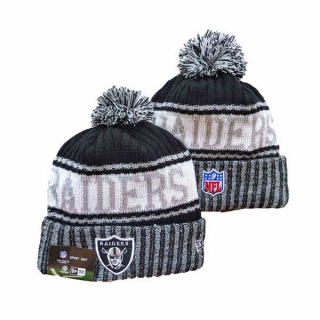 NFL Las Vegas Raiders New Era Black 2023 Cold Weather Pom Beanies Knit Hat 3057