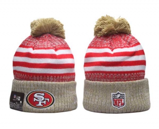 NFL San Francisco 49ers New Era Gold Red 2023 Sideline Cuffed Beanies Knit Hat 5027
