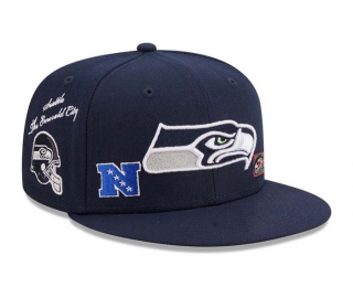 NFL Seattle Seahawks New Era Navy 9FIFTY Snapback Hat 2023