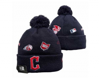 MLB Cleveland Guardians New Era Navy Identity Cuffed Beanies Knit Hat 3006