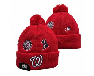 MLB Washington Nationals New Era Red Identity Cuffed Beanies Knit Hat 3003