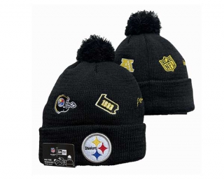 NFL Pittsburgh Steelers New Era Black Identity Cuffed Beanies Knit Hat 3059