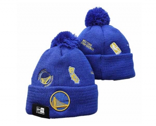NBA Golden State Warriors New Era Royal Identity Cuffed Beanies Knit Hat 3073