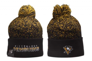 NHL Pittsburgh Penguins New Era Black Iconic Gradient Cuffed Beanies Knit Hat 5002