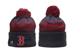 MLB Boston Red Sox New Era Navy Red Beanies Knit Hat 5002
