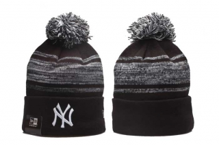 MLB New York Yankees New Era Black White Beanies Knit Hat 5009