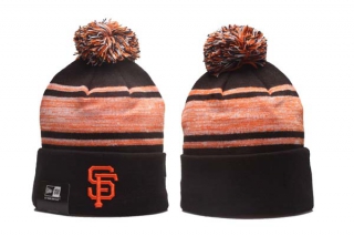 MLB San Francisco Giants New Era Black Orange Beanies Knit Hat 5001