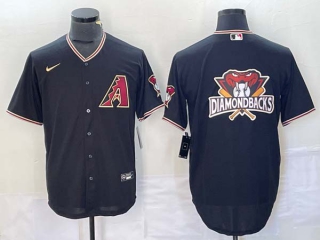 Men's MLB Arizona Diamondbacks Black Nike Cool Base Stitched Baseball Jersey (3)