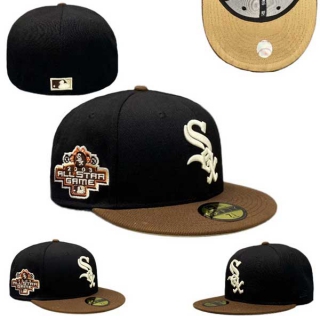 MLB Chicago White Sox New Era Black Brown 2003 All Star Game 59FIFTY Fitted Hat 0508