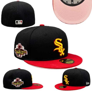MLB Chicago White Sox New Era Black Red 2003 All Star Game 59FIFTY Fitted Hat 0509