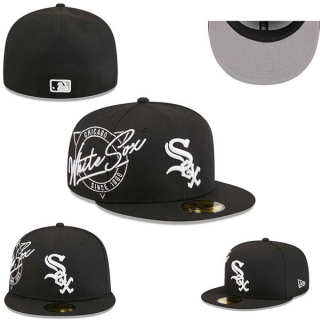 MLB Chicago White Sox New Era Black Since 1900 59FIFTY Fitted Hat 0510