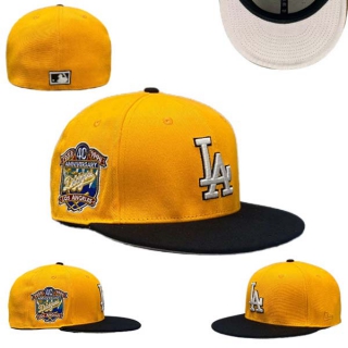 MLB Los Angeles Dodgers New Era Gold Black 40th Anniversary 59FIFTY Fitted Hat 0514