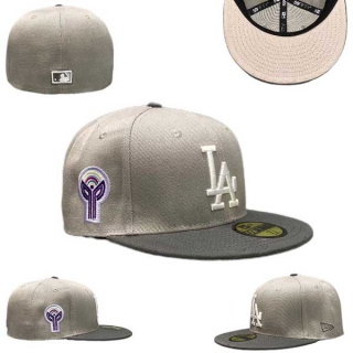 MLB Los Angeles Dodgers New Era Gray 59FIFTY Fitted Hat 0515