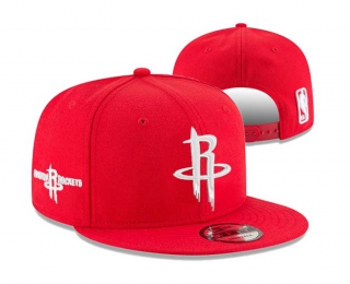 NBA Houston Rockets New Era Red 9FIFTY Snapback Hat 3018