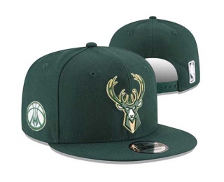 NBA Milwaukee Bucks New Era Hunter Green 9FIFTY Snapback Hat 3029