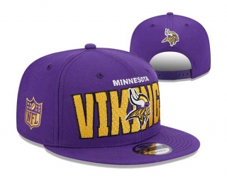NFL Minnesota Vikings New Era Purple 2023 NFL Draft On Stage 9FIFTY Snapback Hat 3005