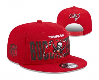 NFL Tampa Bay Buccaneers New Era Red 2023 NFL Draft On Stage 9FIFTY Snapback Hat 3034