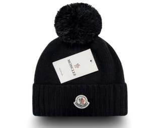 Wholesale Moncler Black Knit Beanie Hat 9009
