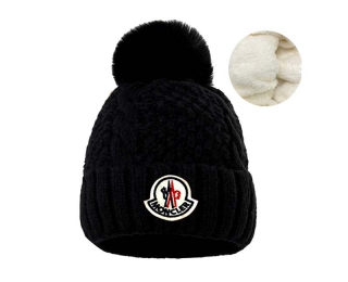 Wholesale Moncler Black Knit Beanie Hat 9010