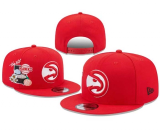 NBA Atlanta Hawks New Era Red City Cluster 9FIFTY Snapback Hat 8004