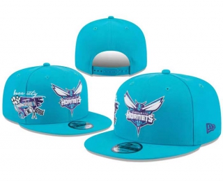 NBA Charlotte Hornets New Era Teal City Cluster 9FIFTY Snapback Hat 8002