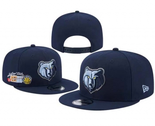 NBA Memphis Grizzlies New Era Navy City Cluster 9FIFTY Snapback Hat 8002