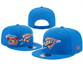 NBA Oklahoma City Thunder New Era Blue City Cluster 9FIFTY Snapback Hat 8002