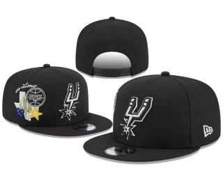 NBA San Antonio Spurs New Era Black City Cluster 9FIFTY Snapback Hat 8002