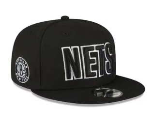 NBA Brooklyn Nets New Era Black 9FIFTY Snapback Hat 2016