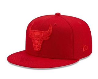 NBA Chicago Bulls New Era Red 9FIFTY Snapback Hat 2245