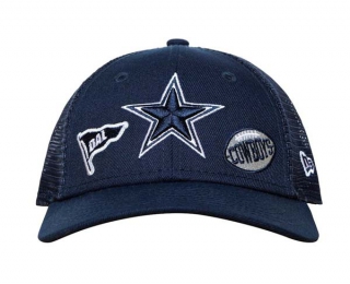 NFL Dallas Cowboys New Era Navy 9FORTY Adjustable Trucker Hat 2020