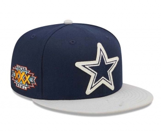 NFL Dallas Cowboys New Era Navy Gray Super Bowl XXX 9FIFTY Snapback Hat 2025