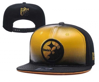 NFL Pittsburgh Steelers New Era Black Gold 9FIFTY Snapback Hat 2041