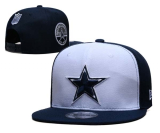 NFL Dallas Cowboys New Era White Navy 9FIFTY Snapback Hat 6084