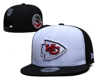 NFL Kansas City Chiefs New Era White Black 9FIFTY Snapback Hat 6044